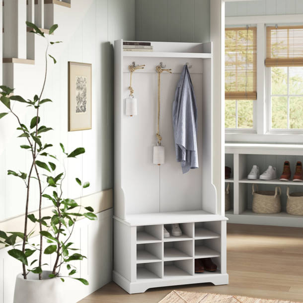 Sand & Stable Simons 28'' Wide Hall Tree with Bench and Shoe Storage